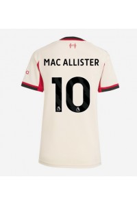 Liverpool Alexis Mac Allister #10 Jalkapallovaatteet Naisten Vieraspaita 2025-26 Lyhythihainen